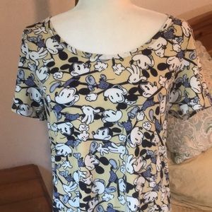 LuLaRoe Disney Mickey Mouse Top Size Small